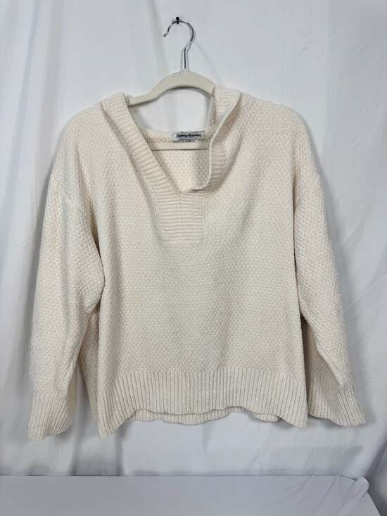 Tommy Bahama Tops - Tommy Bahama Island Luna Chenille Hoodie Sweater in Coconut Off-White Women's La